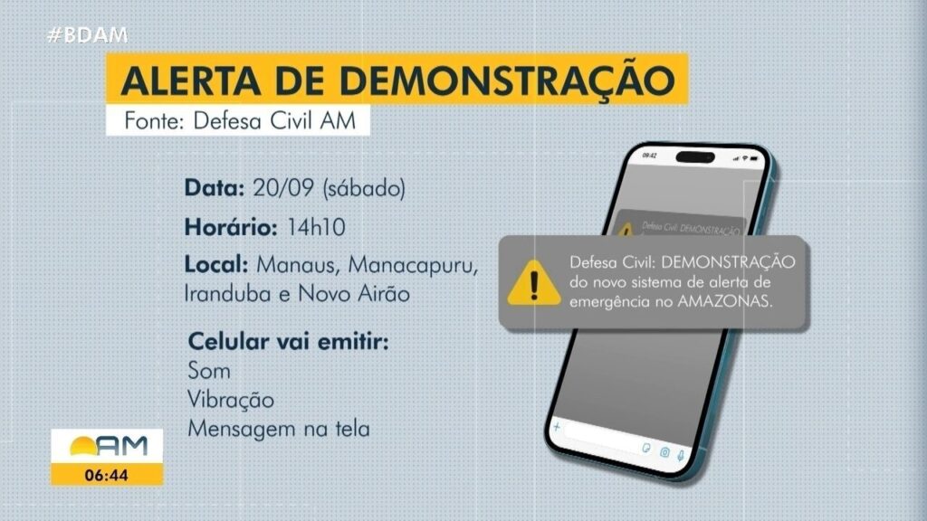Defesa Civil de Manaus Informa: Sistema de Alerta Sonoro Ainda em Fase de Implantação Imagem do artigo