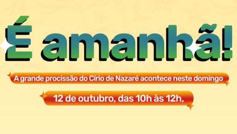 Círio de Nazaré 2024: Transmissão Imperdível ao Vivo com Apoio do Ministério do Turismo Imagem do artigo