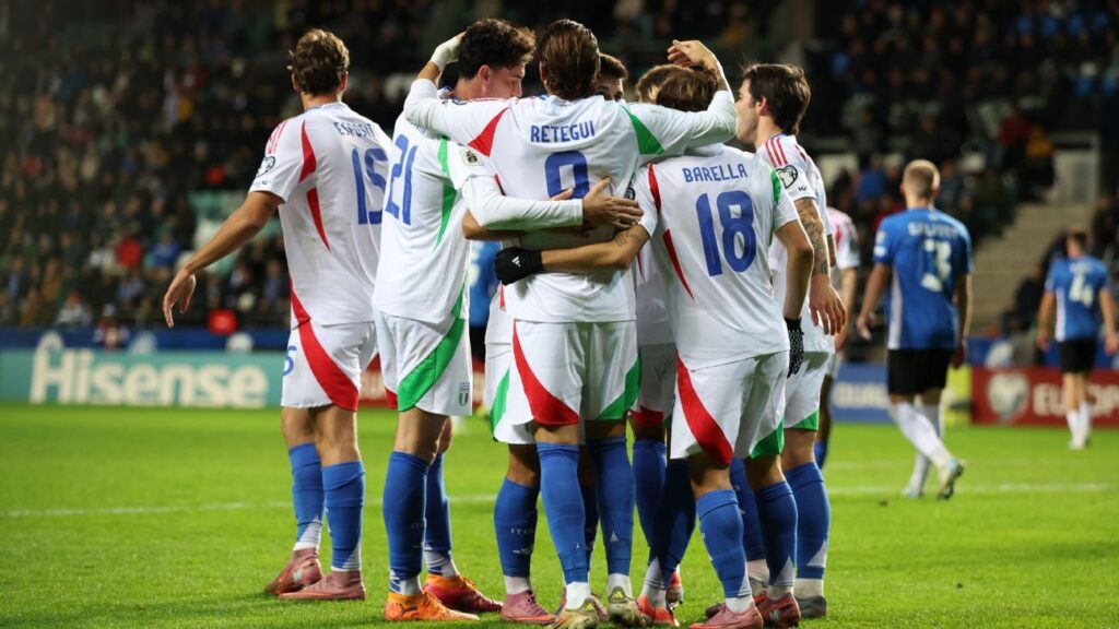 Itália Mantém Esperança de Vaga Direta à Copa do Mundo com Vitória sobre Estônia Imagem do artigo