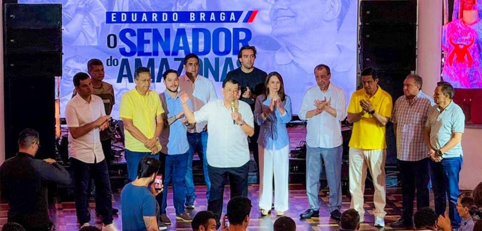 Eleições 2026 no AM: Confraternização de Eduardo Braga sem David Almeida e com Omar Aziz