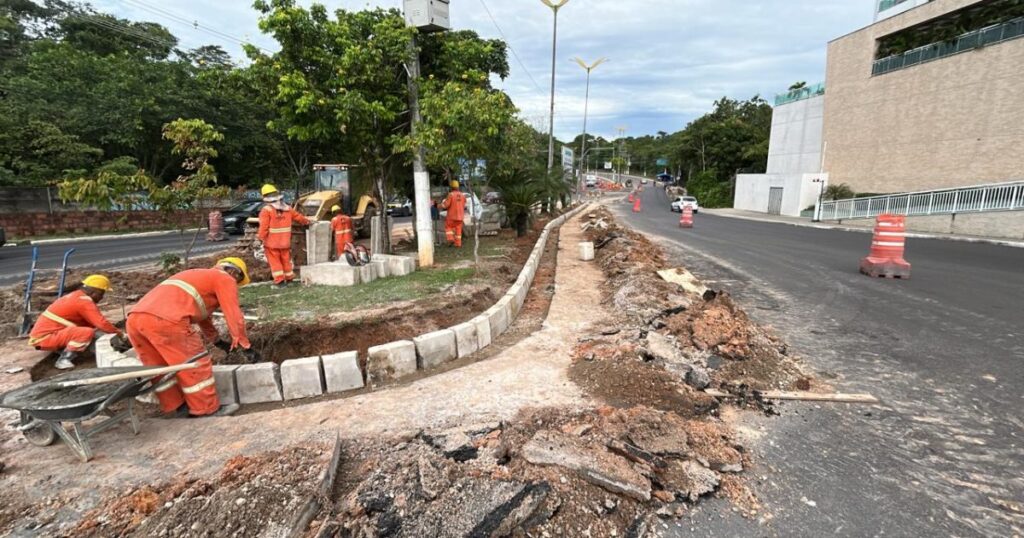 Manaus Avança para a Conclusão das Obras de Alargamento da Ponte na Avenida do Turismo