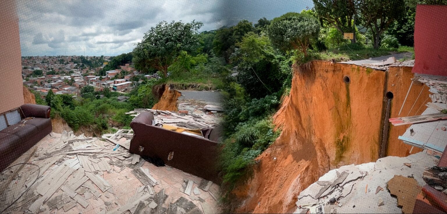 Cratera em Manaus: Aumento da Erosão Coloca Residências em Perigo