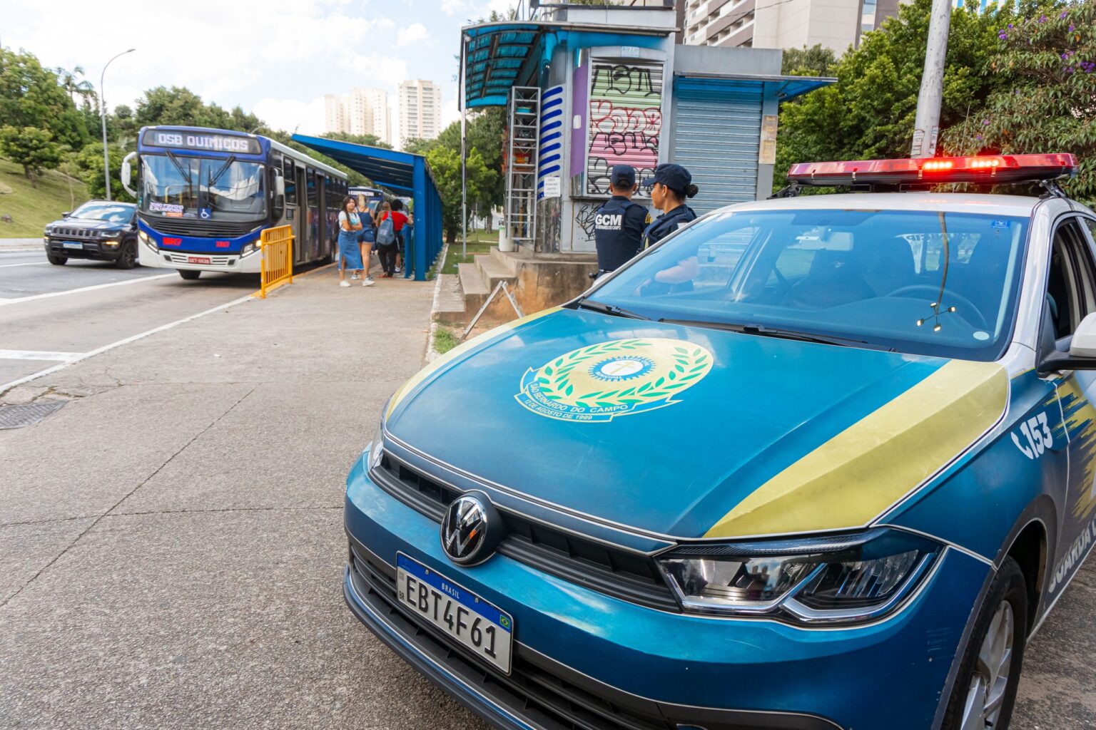 Operação Segurança em SBC: Mais de 40 mil rondas em 2025 para proteger usuários do transporte públic