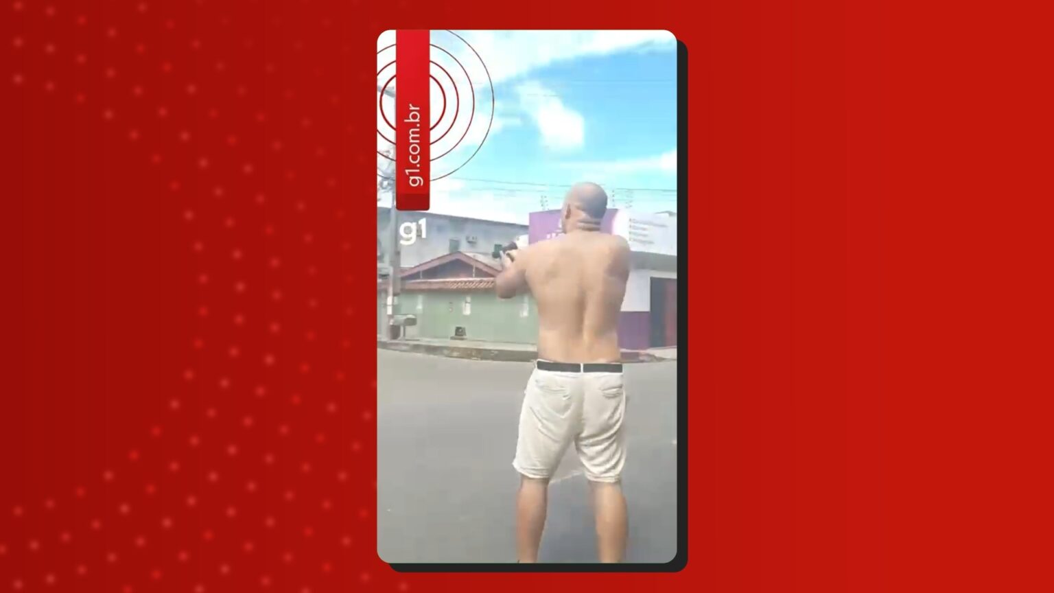 Suspeito é Filmado Atirando em Rua de Manaus em Ação Chocante