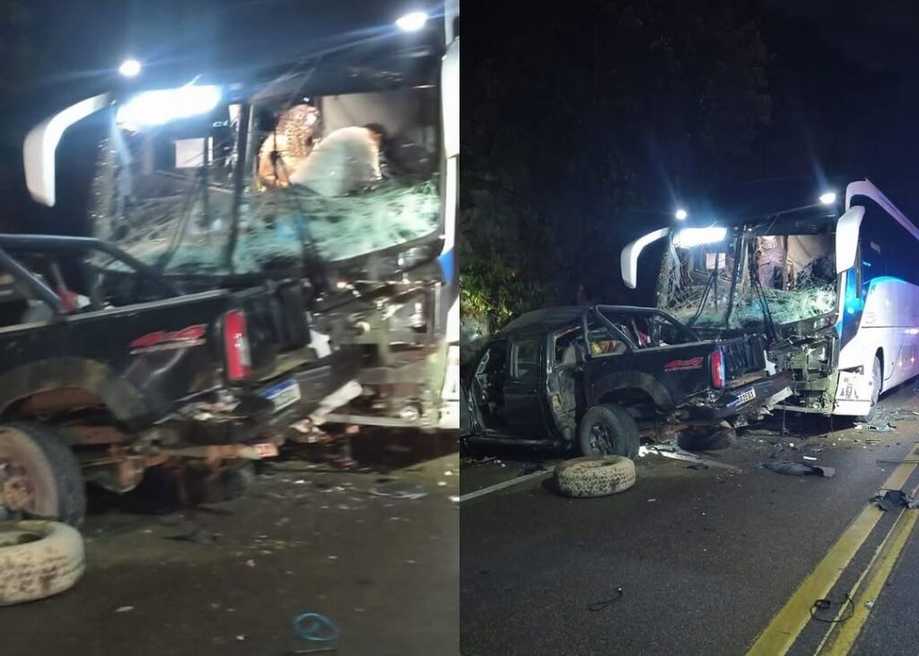 Tragédia nas Estradas: Colisão Entre Caminhonete e Ônibus Resulta em Duas Mortes