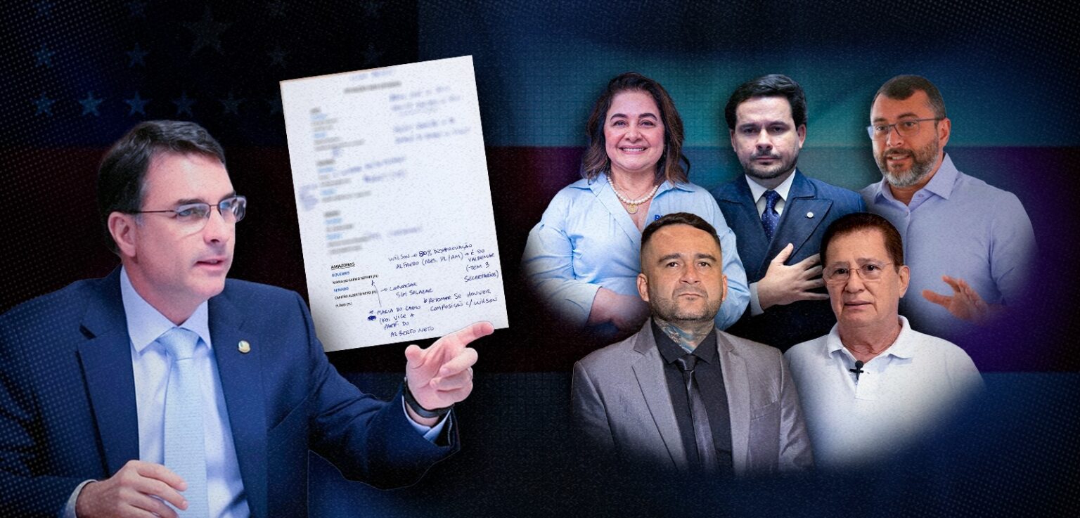 Estratégias do PL para o Amazonas Reveladas em Anotações de Flávio Bolsonaro