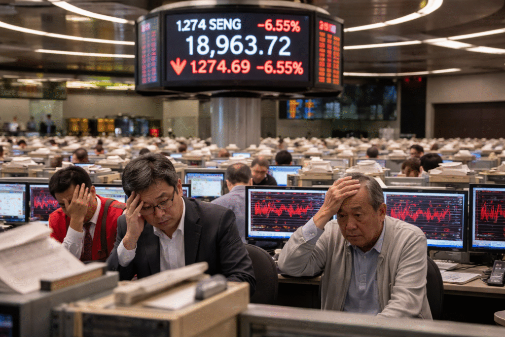 Índice Hang Seng Enfrenta Queda Drástica: O Limite de H$20,000 Está Próximo?