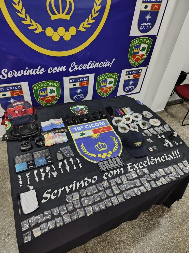 Sete Suspeitos Presos em Manaus com Rádios para Monitoramento de Tráfego de Drogas