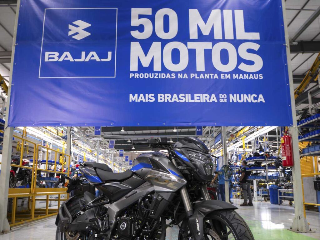 Bajaj Atinge 50 Mil Motocicletas Produzidas em Manaus em Menos de Dois Anos Bajaj Atinge 50 Mil Motocicletas Produzidas em Manaus em Menos de Dois Anos