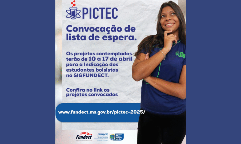 Fundect Convoca Novos Projetos do PICTEC: Oportunidade para Pesquisa em MS