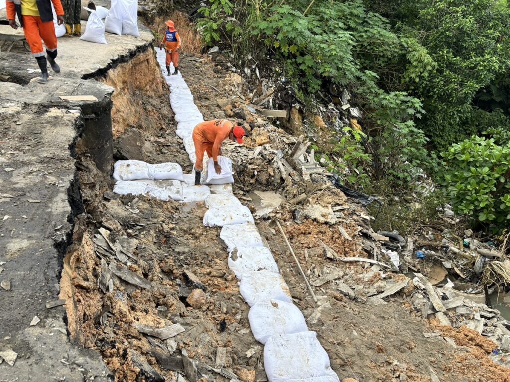 Obras Emergenciais em Manaus: Prefeitura Avança com Contenção no Bairro Planalto