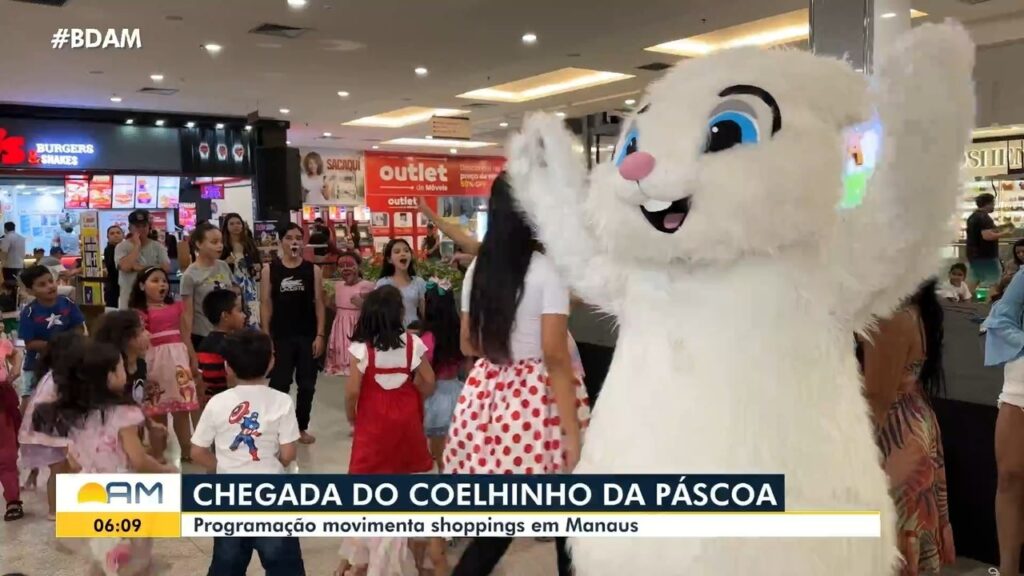 Páscoa 2026: Programação Infantil Gratuita em Shoppings de Manaus