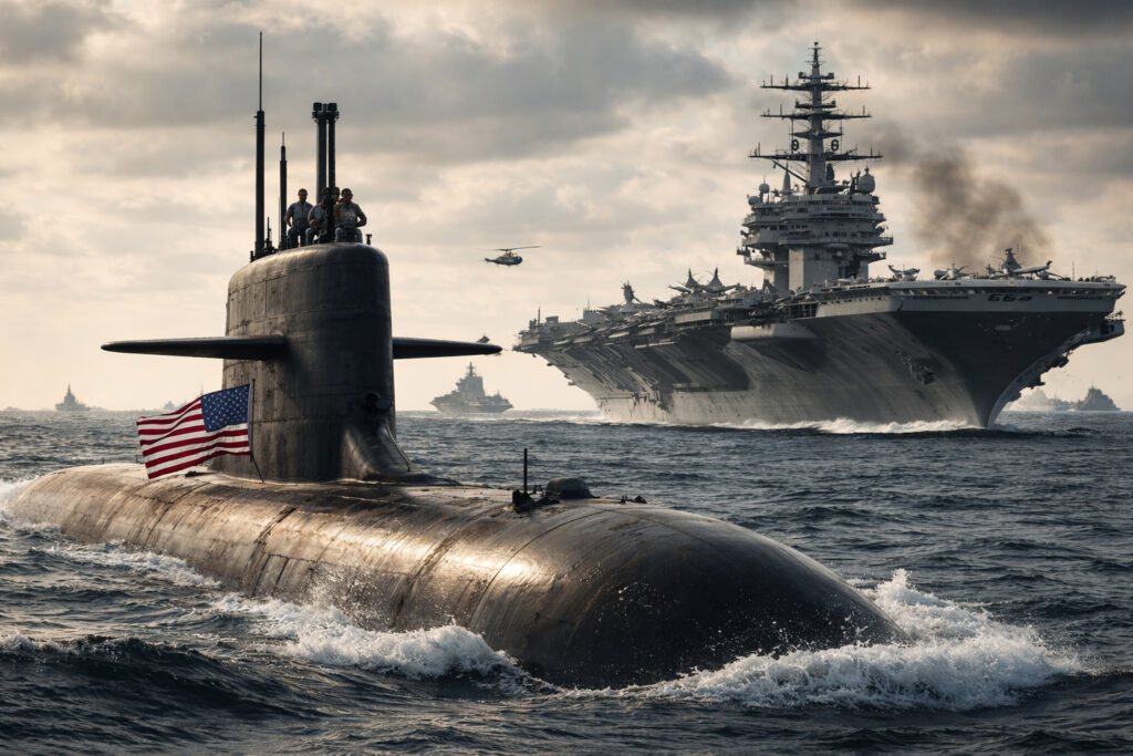 Submarinos e Porta-Aviões: A Batalha Silenciosa nas Águas Estratégicas