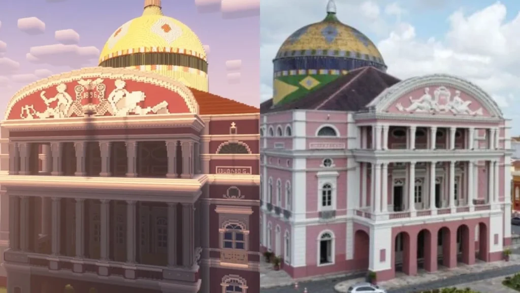 Teatro Amazonas Viraliza com Recriação no Minecraft: Inovação e Cultura em Destaque Teatro Amazonas Viraliza com Recriação no Minecraft: Inovação e Cultura em Destaque