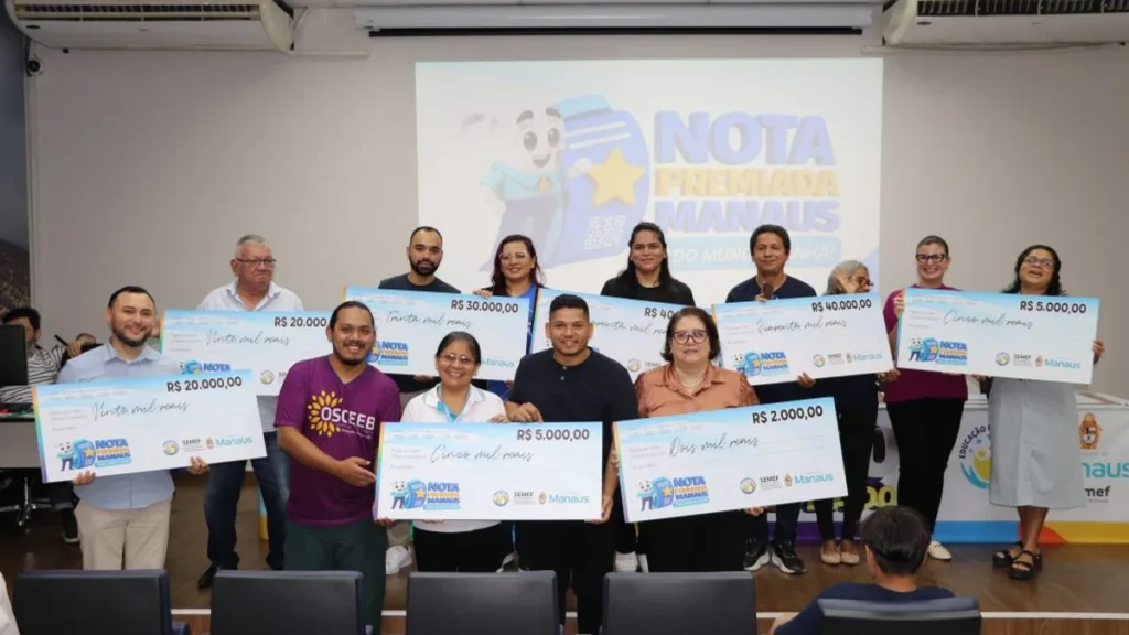 Prefeitura de Manaus entrega prêmios do terceiro sorteio da campanha Nota Premiada em 2026