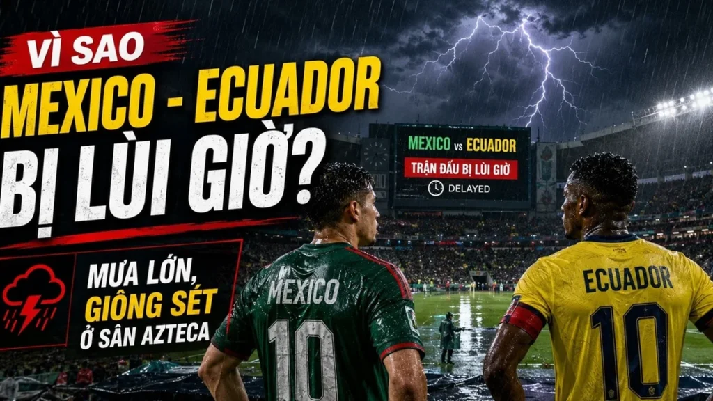 Por que o jogo México x Equador na Copa do Mundo 2026 foi adiado por causa do clima? Por que o jogo México x Equador na Copa do Mundo 2026 foi adiado por causa do clima?
